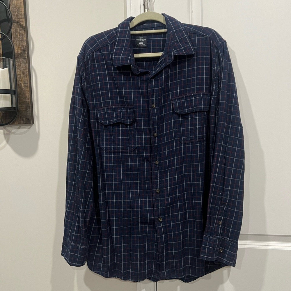 Navy Blue Flannel